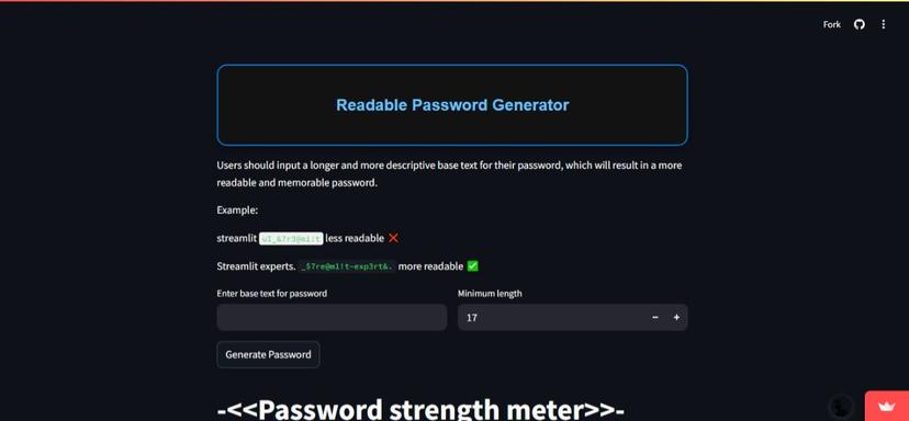 Readable Password Generator