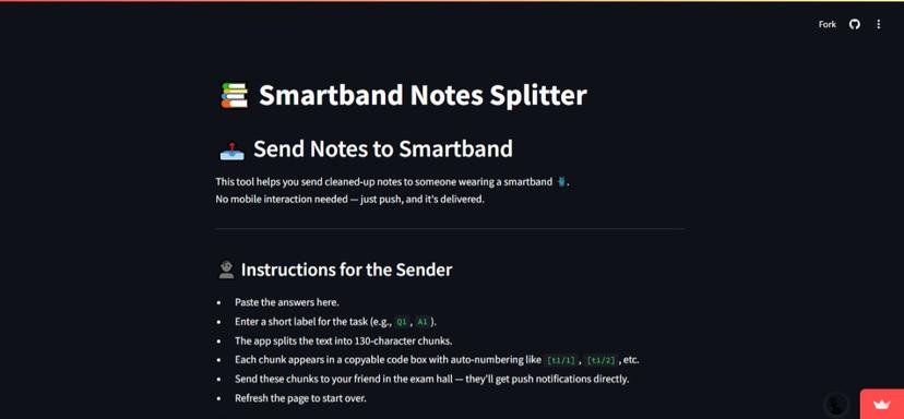 Smartband Exam Hack